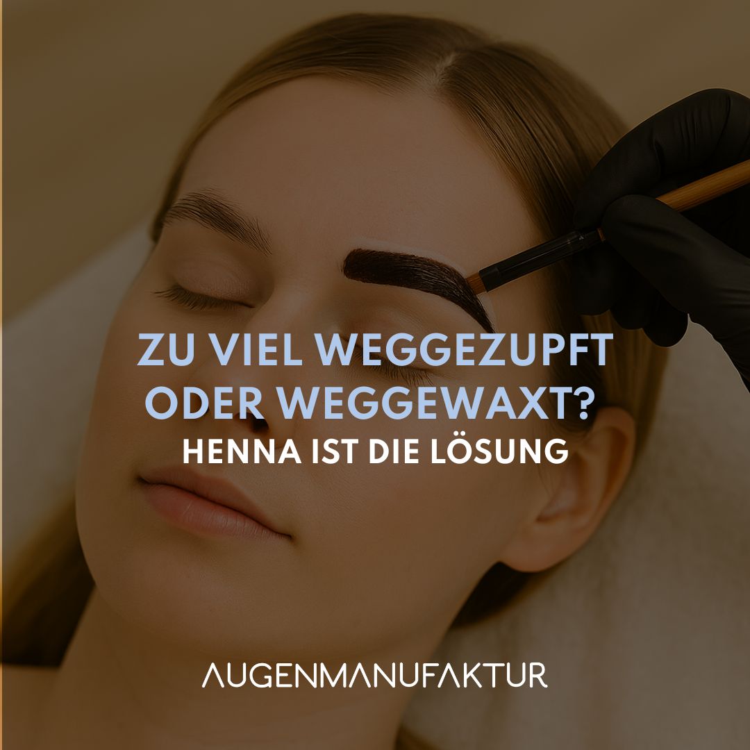 Zu viel weggezupft oder weggewaxt? Henna ist die Lösung