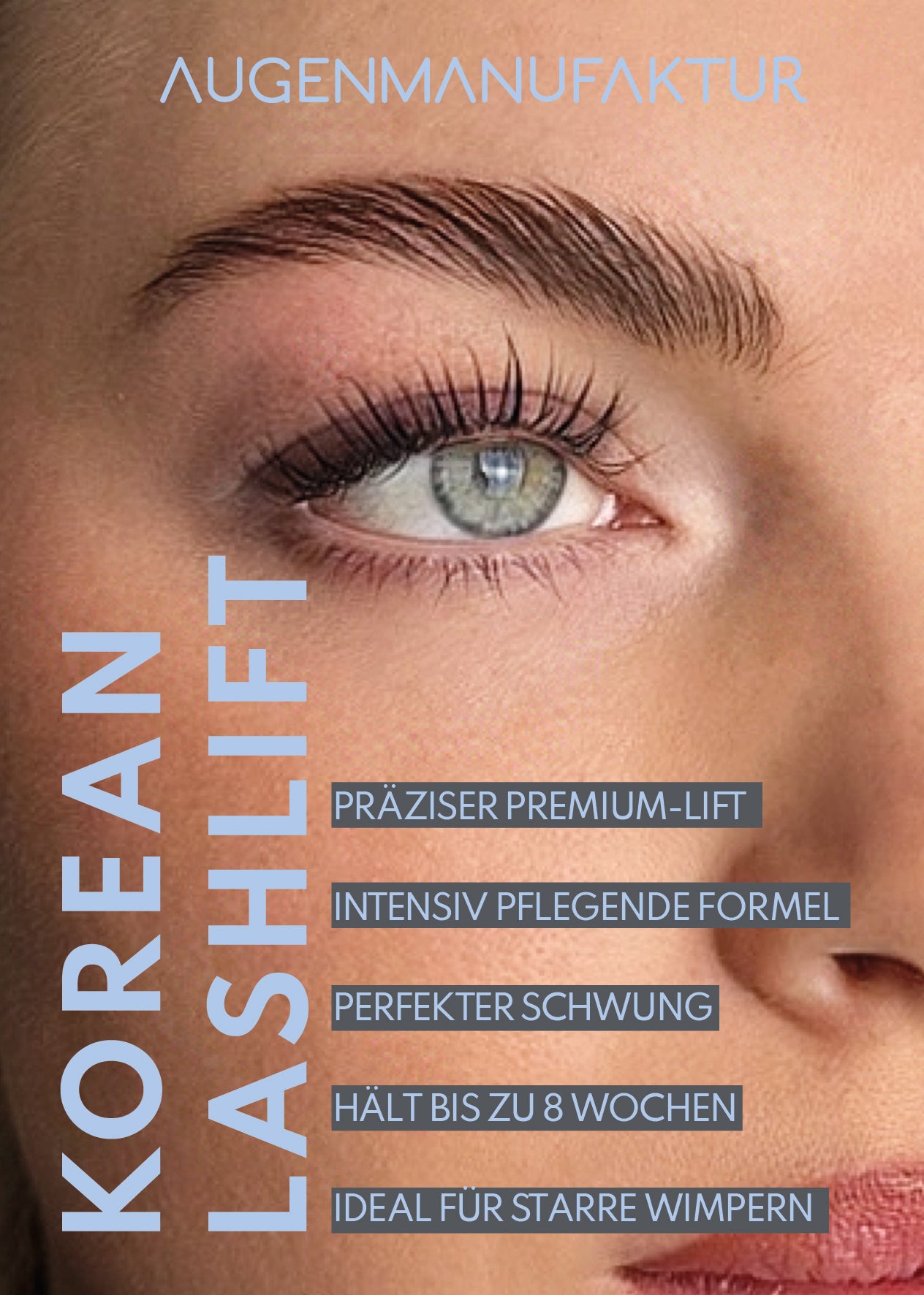 Korean Lashlift Promo Druckmaterialien