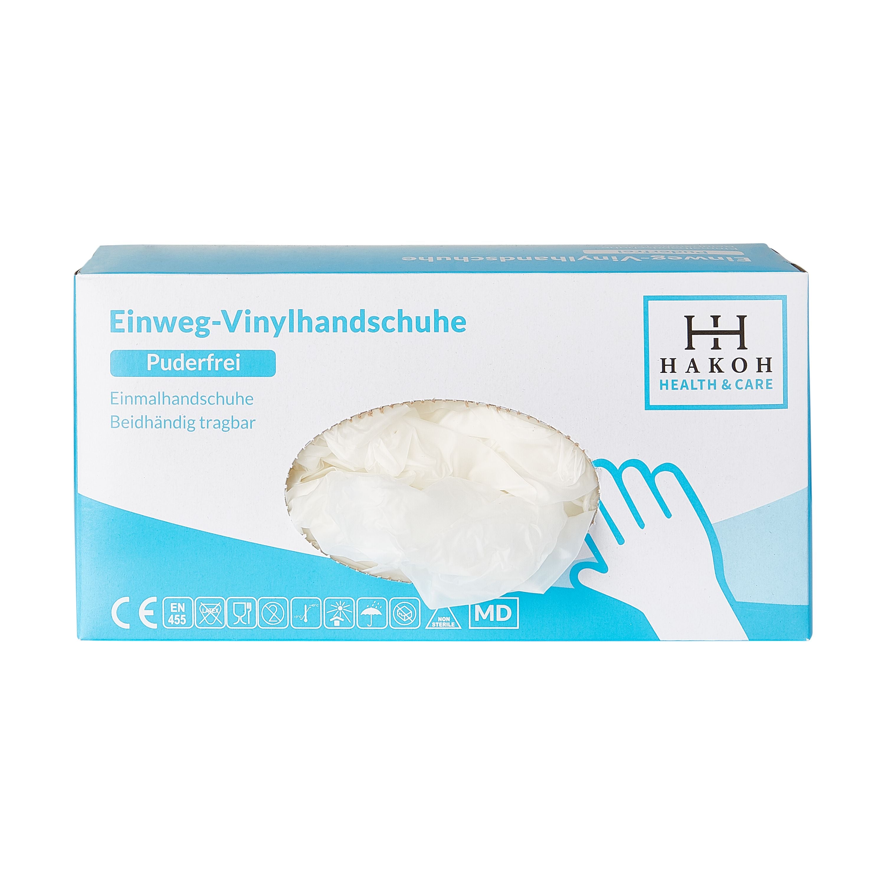 Disposable vinyl gloves