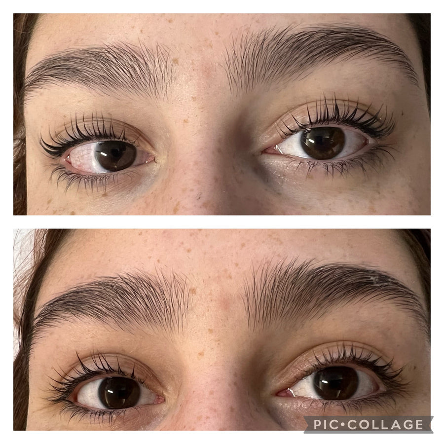 Vorher / Nachher · Modellarbeit aus dem Lashlift Online-Kurs